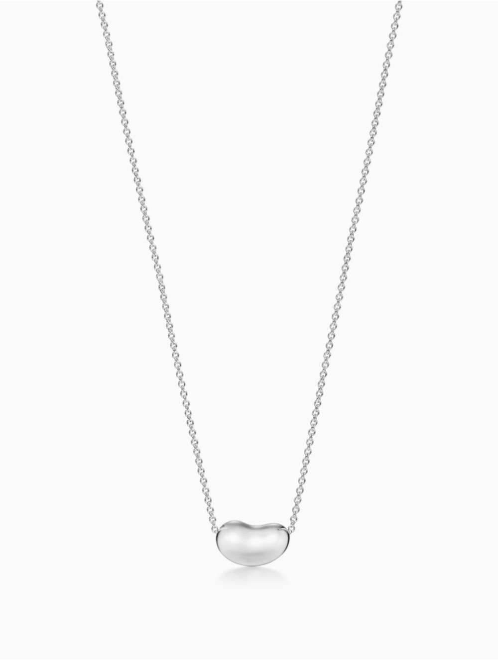 Tiffany & Co. Sterling Silver Elsa Peretti Bean Design Necklace. 12mm